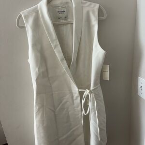 Abercrombie & Fitch Cream Blazer Dress